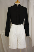 La Pomme Striped Middle-Length Ouji Shorts - image 1