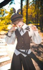 Secret Morning Post Coffee Retro Ouji Vest Set - image 3