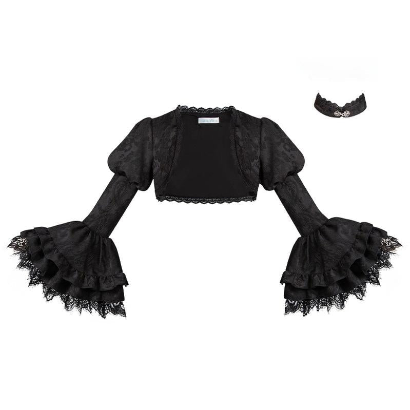 Twilight Witch-Inspired Black Gothic Lolita Skirt Set - image 37
