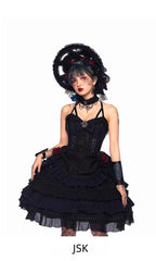 Ismailia - Gothic Lolita JSK Dress, Lace & Rose and Accessories - image 8