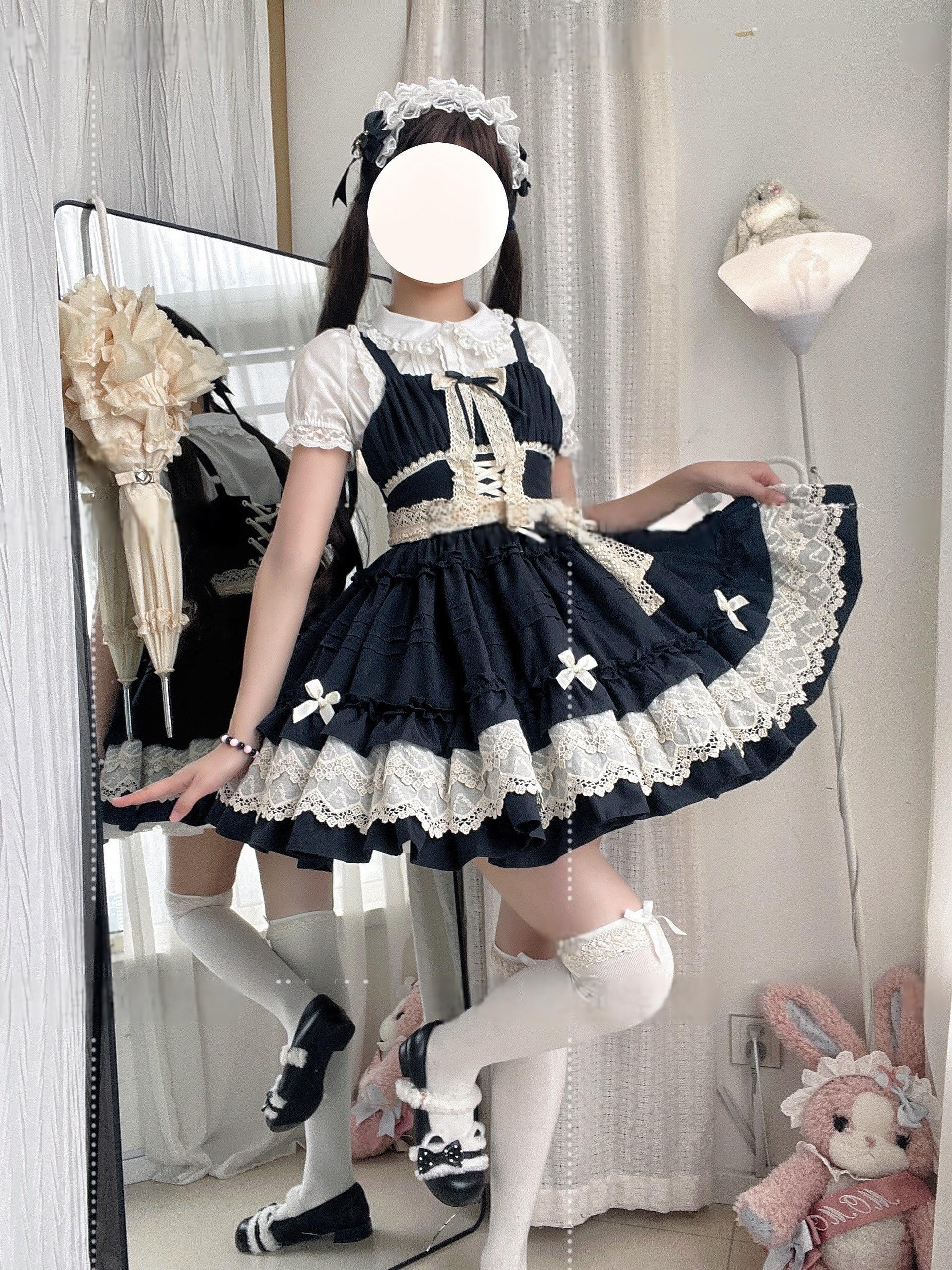 Vivian - Sweet Lolita JSK Doll Lolita Tiered Ruffles Dress - image 2