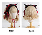 Halloween Gothic Lolita Hairband, Detachable Devil Wings - image 9