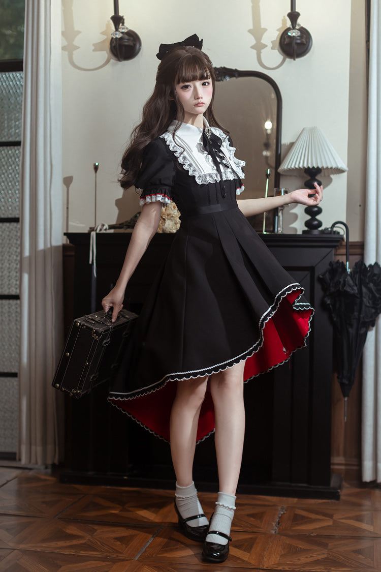 Rosalind - Gothic Maid Lolita Dress with Bow Tie - image 7