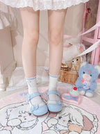 Bunny Milk Candy - Kawaii Lolita Flat Shoes, 3D Bunny Ear Bow - image 10