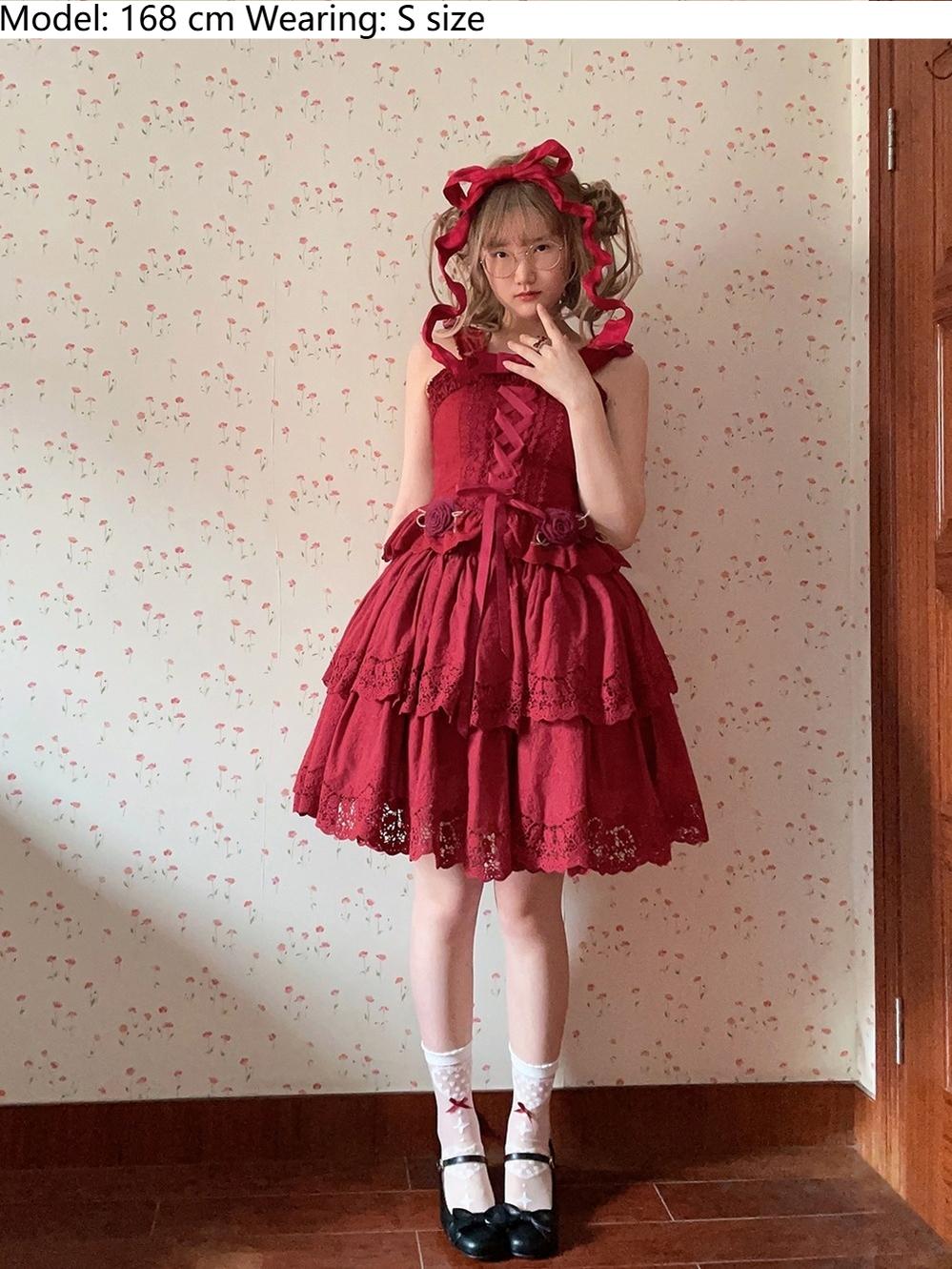 Forest Waltz - Classic Lolita Tiered Skirt Multi-layer Embroidered SK - image 33