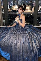 Paris-Inspired - Sleeveless Glitter Series Ruffled Cut-Out Bow Sweet Lolita Skirt Set - image 2