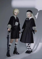 Night Raven Magic - Ouji Lolita Dress Set, Suspender Shorts & Cape - image 4
