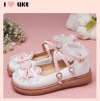 Sweet Bunny - Sweet Lolita Flat Shoes with Ear and Bow Decorations - image 10