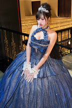 Paris-Inspired - Sleeveless Glitter Series Ruffled Cut-Out Bow Sweet Lolita Skirt Set - image 9