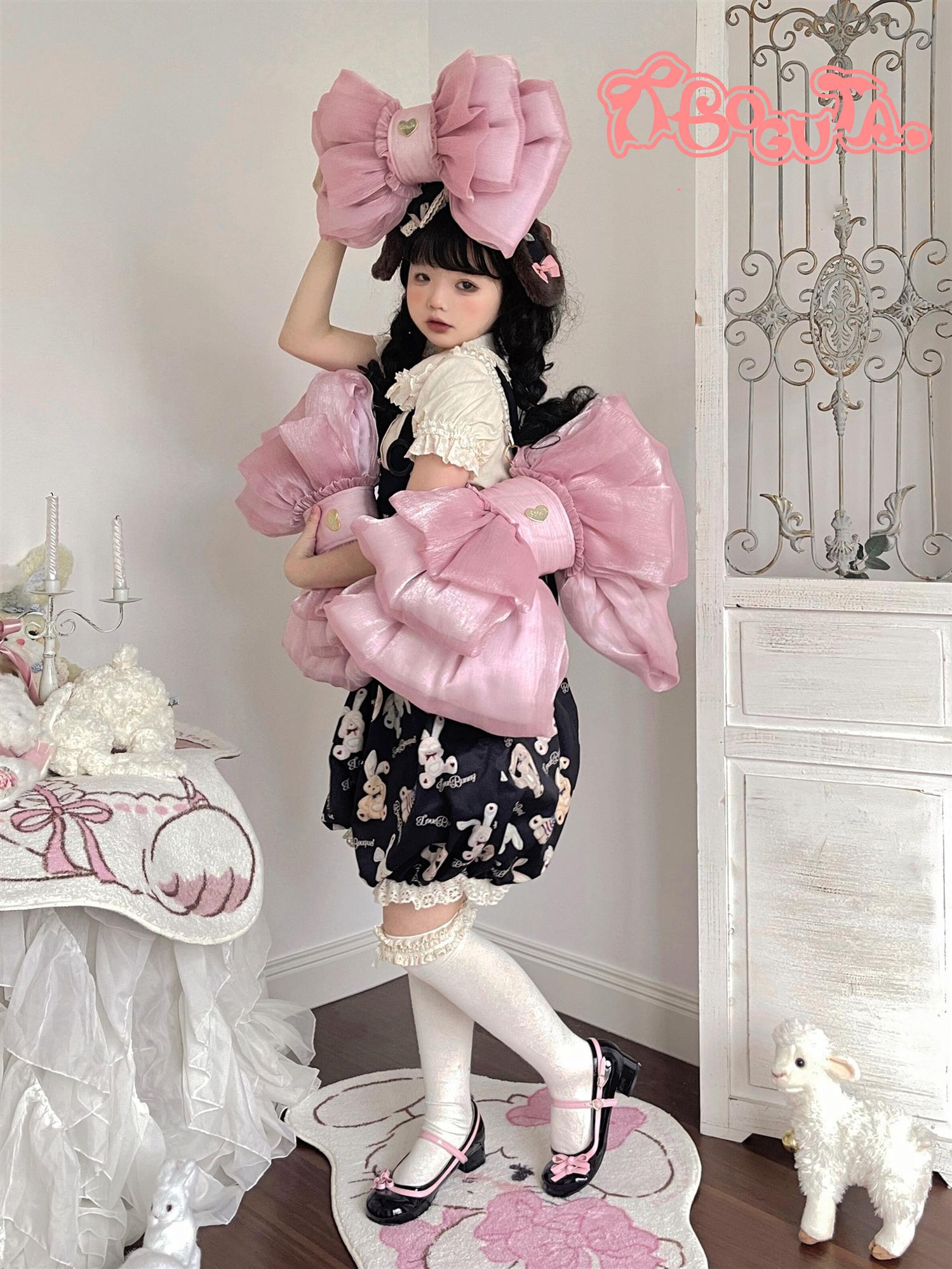 Satin Butterfly Bow Elegant Lolita Bag - image 11