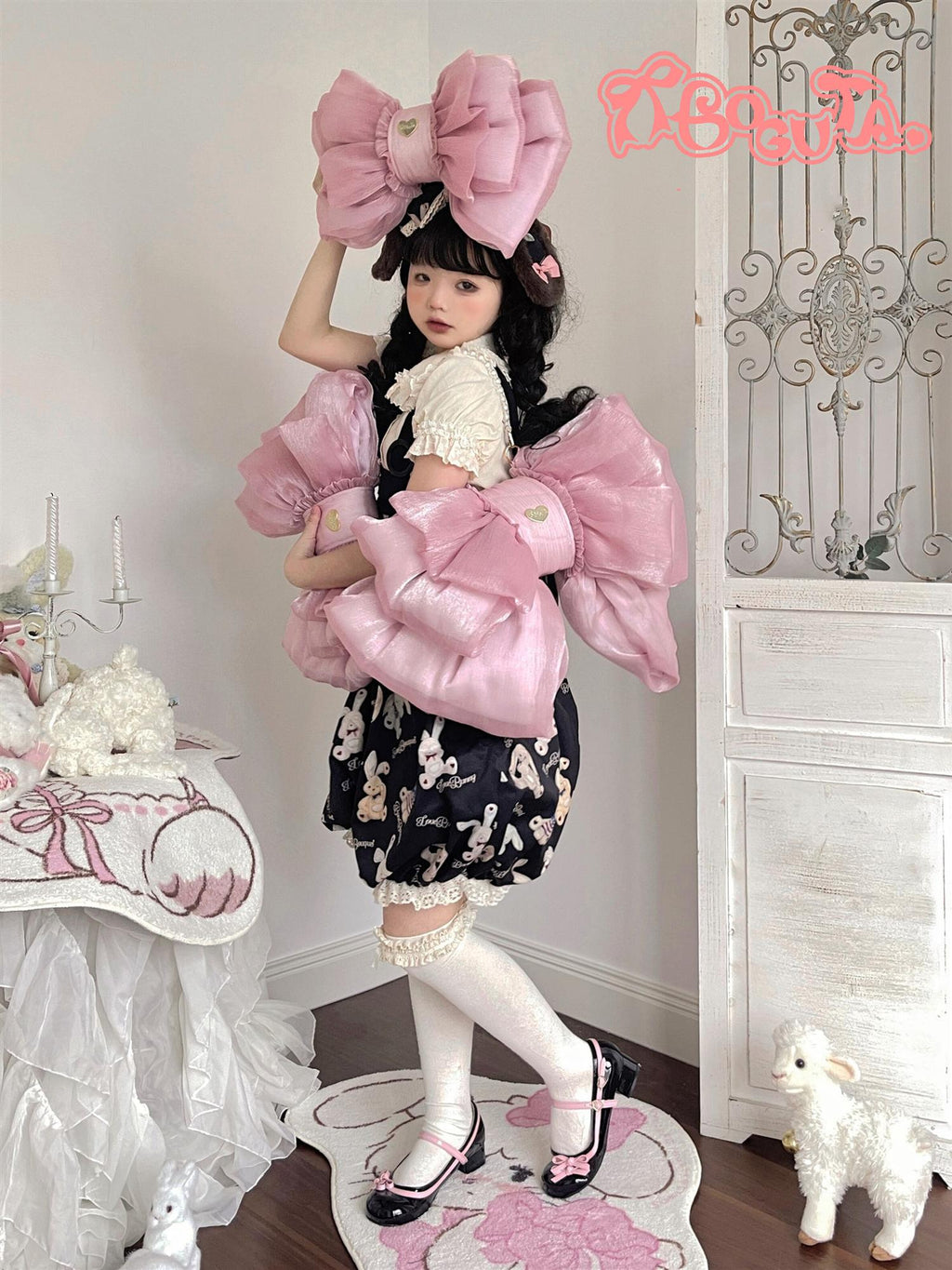 Satin Butterfly Bow Bag Versatile Elegance Lolita Bag - image 11