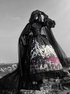 Reborn Ancient God Gothic Lolita Shirt and Skirt Set - image 5