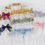 Elegant Lolita Bow Gloves, Retro Lace Glove - image 11
