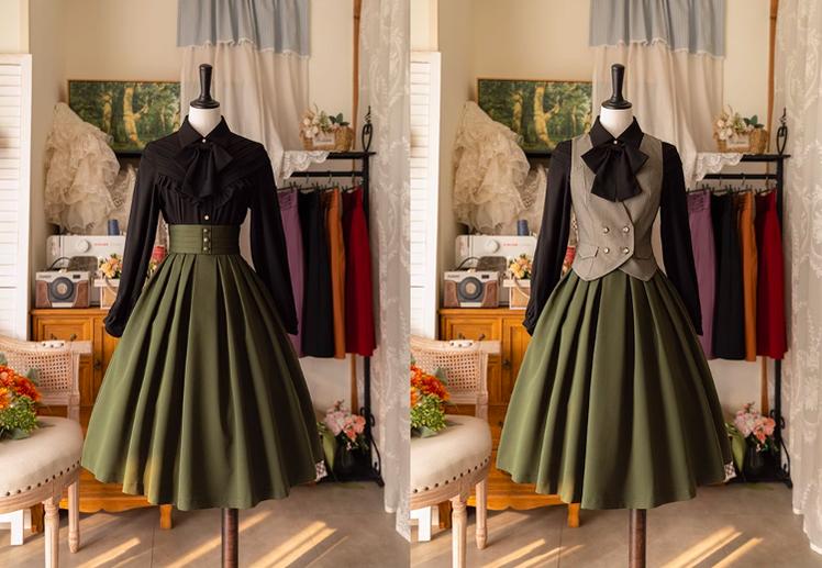 Forest Basket - Elegant Lolita Pleated SK - image 20