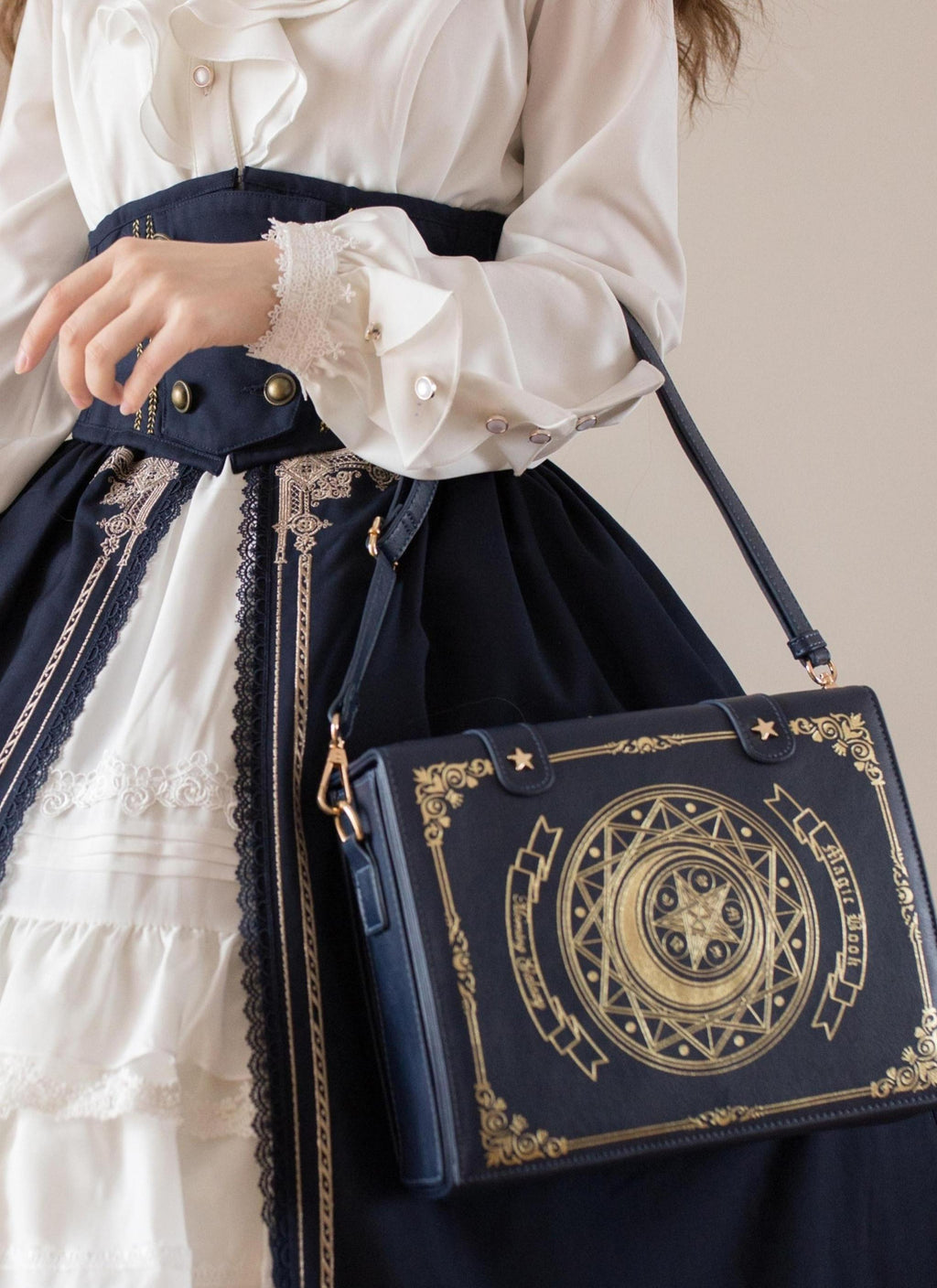 Star and Moon Magic Book Lolita Crossbody Bag in Two Sizes - image 23