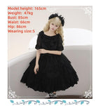 Eieyomi Gothic Princess Black Lolita JSK and Chiffon Top - image 4
