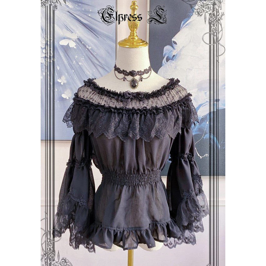 Elpress Versatile Bell Sleeve Lolita Blouse - image 1