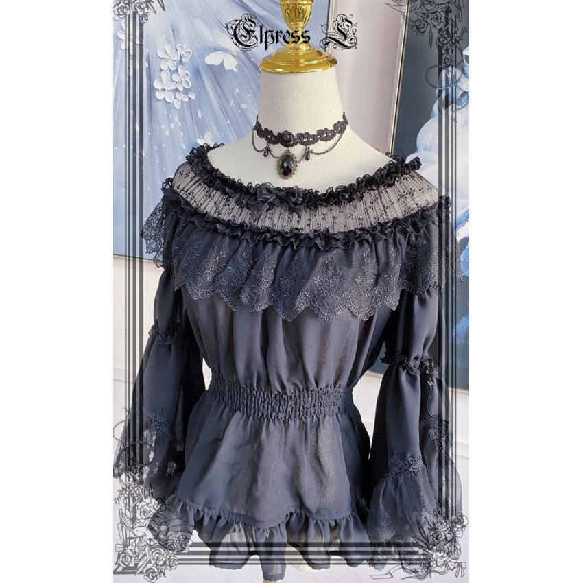 Elpress Versatile Bell Sleeve Lolita Blouse - image 2