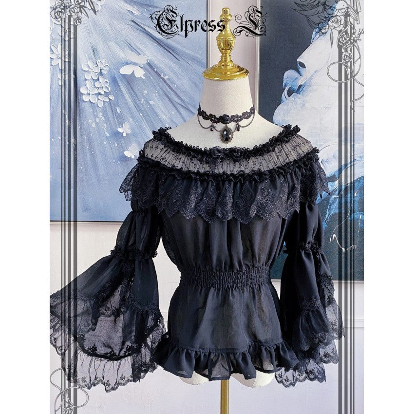 Elpress Versatile Bell Sleeve Lolita Blouse - image 3