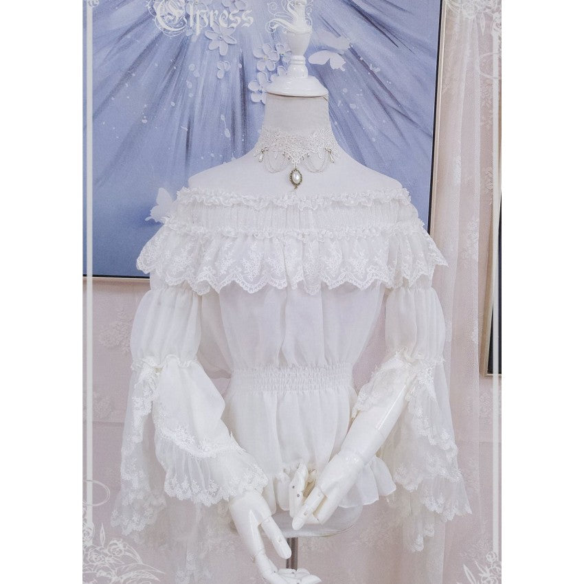 Elpress Versatile Bell Sleeve Lolita Blouse - image 4