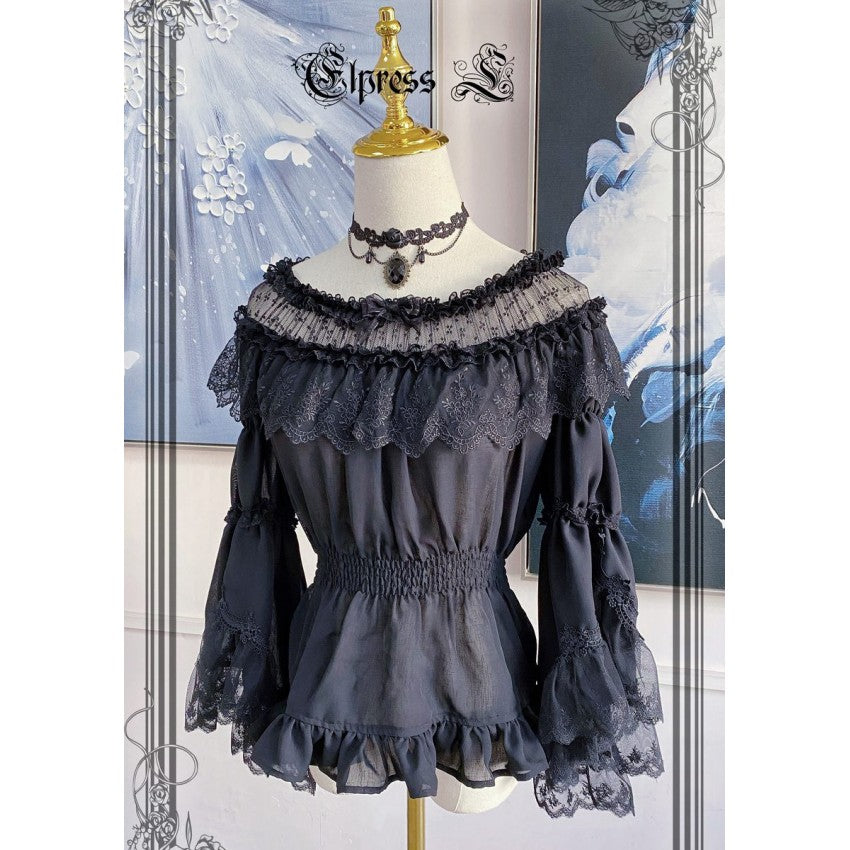 Elpress Versatile Bell Sleeve Lolita Blouse - image 5