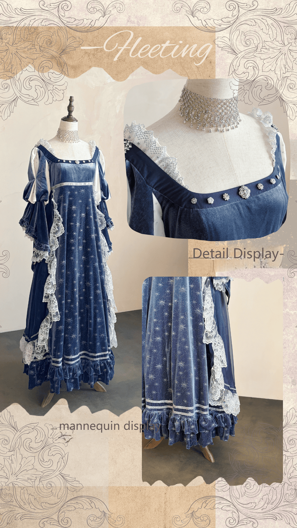 Fleeting Light Lolita Empire Waist Dress - image 5