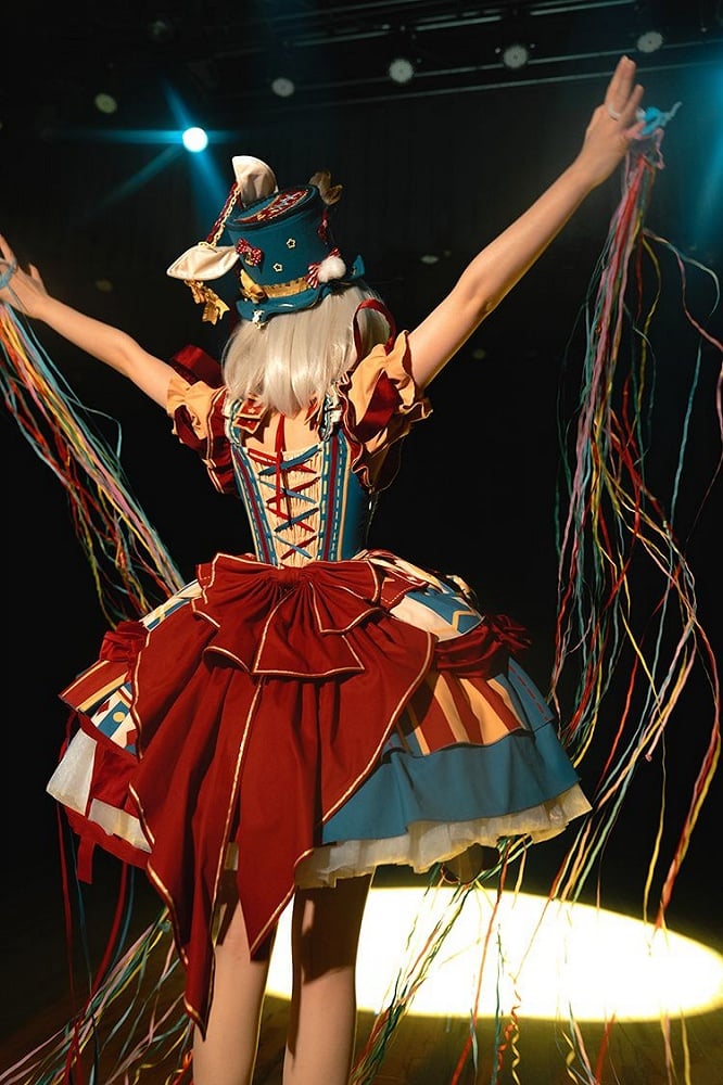 Bunny Circus Embroidery - Sweet Lolita JSK Dress and Detachable Puff Sleeves - image 17