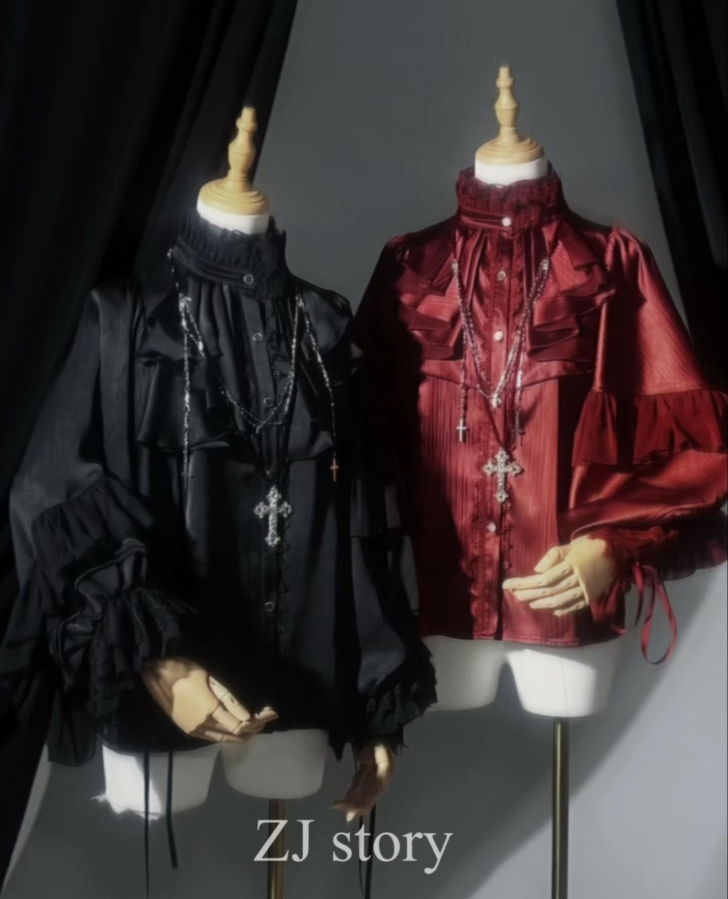 Dragon Bone Cemetery - Gothic Lolita Long Sleeve Blouse - image 6
