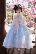 Peach Blossoms in Spring Fields - Qi Lolita JSK Dress in 3 Colors - image 1
