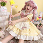 Cat Cafe Maid Sweet Kawaii Lolita OP Dress Plus Size - image 2
