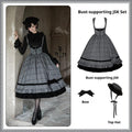 Yesterday's Epistle - Winter Classic Lolita Plaid Dress Set, Fishbone Waist - image 27