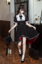 Rosalind - Gothic Maid Lolita Dress with Bow Tie - image 3