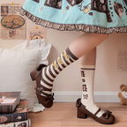 Elegant Lolita Bownot Retro High Heel Shoes - image 35