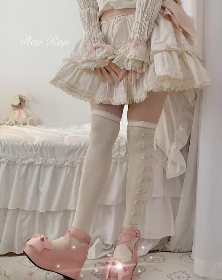 Winter Lolita Thigh High Socks Slim Leg Socks - image 9