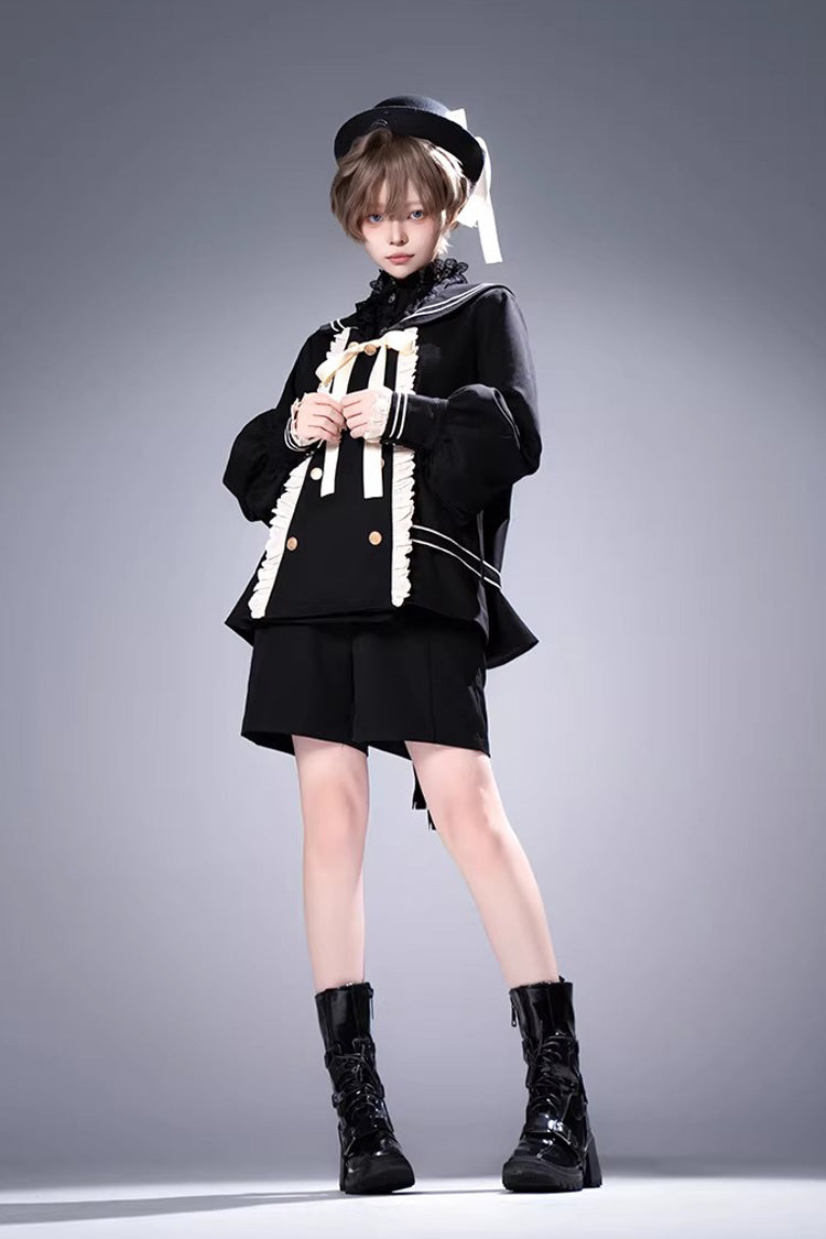 City of Mist - Gothic Ouji Coat & Shorts Set - image 6