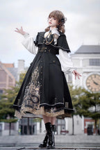 Dragon's Aria - Gothic Vintage Lolita Three-Piece Set - image 2