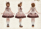 Cookie Treasure Box - Sweet Lolita Dessert Printed JSK Dress with Ribbon Bows - image 4