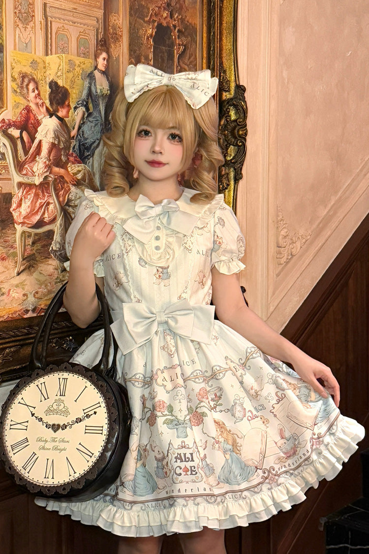 The Princess's Magical Diary - Sweet Lolita OP Dress in Light Blue - image 1