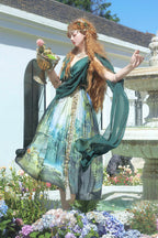 Grace in Favor - Oil Painting Sweet Lolita JSK Dress & Shoulder Sash - image 1