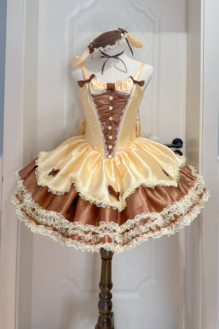 Brown Jasmine Rain Sweet Lolita JSK Dress - image 1