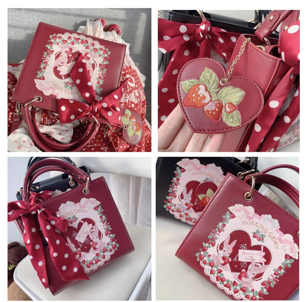 Retro Lolita Handbag PU Square Wedding Bag - image 20