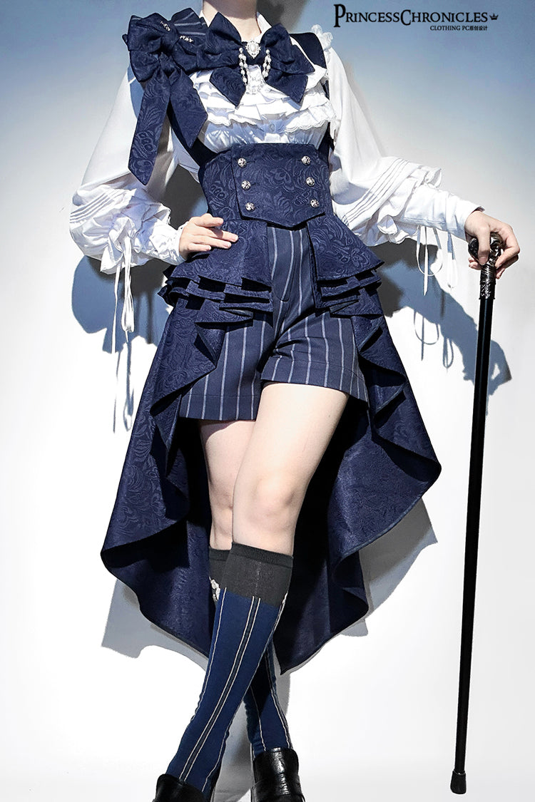 Rabbit Theater Ouji High-Low Girdle in Blue - image 12