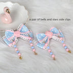 Pink and Blue Sweet Lolita Bow Headwear - image 17