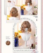 Kawaii Short Curly Lolita Wig with Bangs - image 6