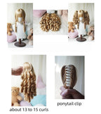 Solid Lolita Bob Wig With Detachable Curl Ponytail - image 7