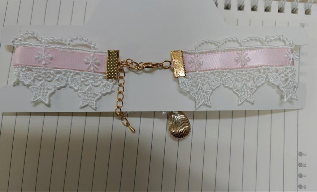 Classic Lolita Rhinestone Pendant Choker, Adjustable Chain - image 3