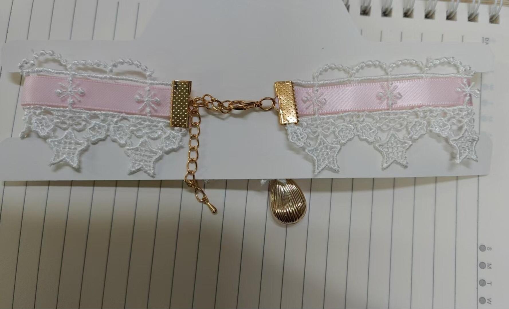 Classic Lolita Rhinestone Pendant Choker, Adjustable Chain - image 3