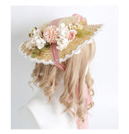 Xiaogui Flower Bow Lace Lolita Sunhat - image 8