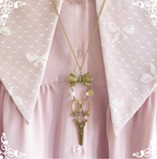 Vintage Lolita Bow-Scissors Shaped Necklace - image 7