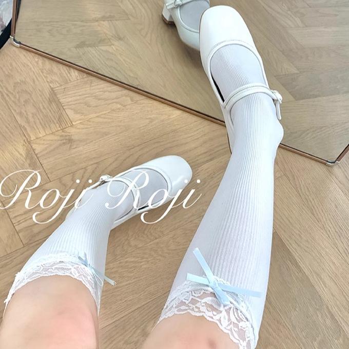 Bow Lace Knee and Ankle Lolita Socks Collection - image 10